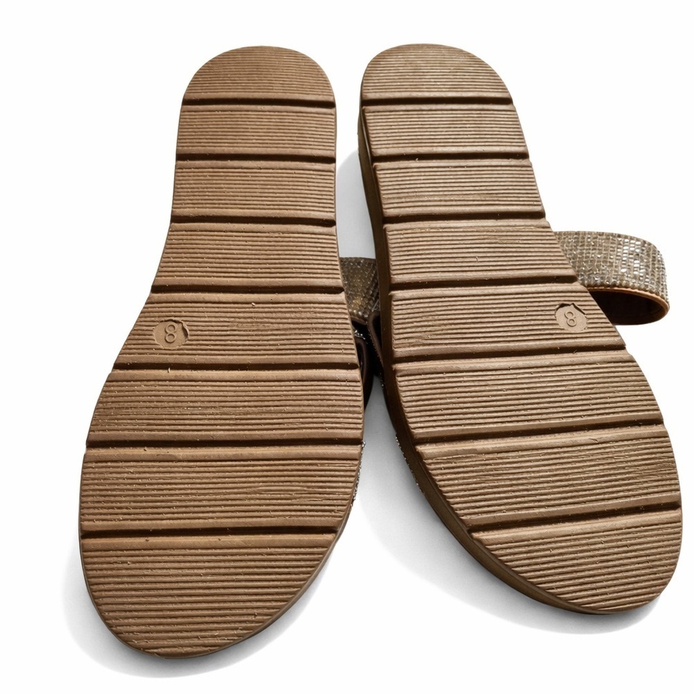 ☀️Madden Girl - Adult Brown Sandals with Silver Accents-size 8 - Picture 3 of 5